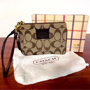 Coach Signature Wristlet
